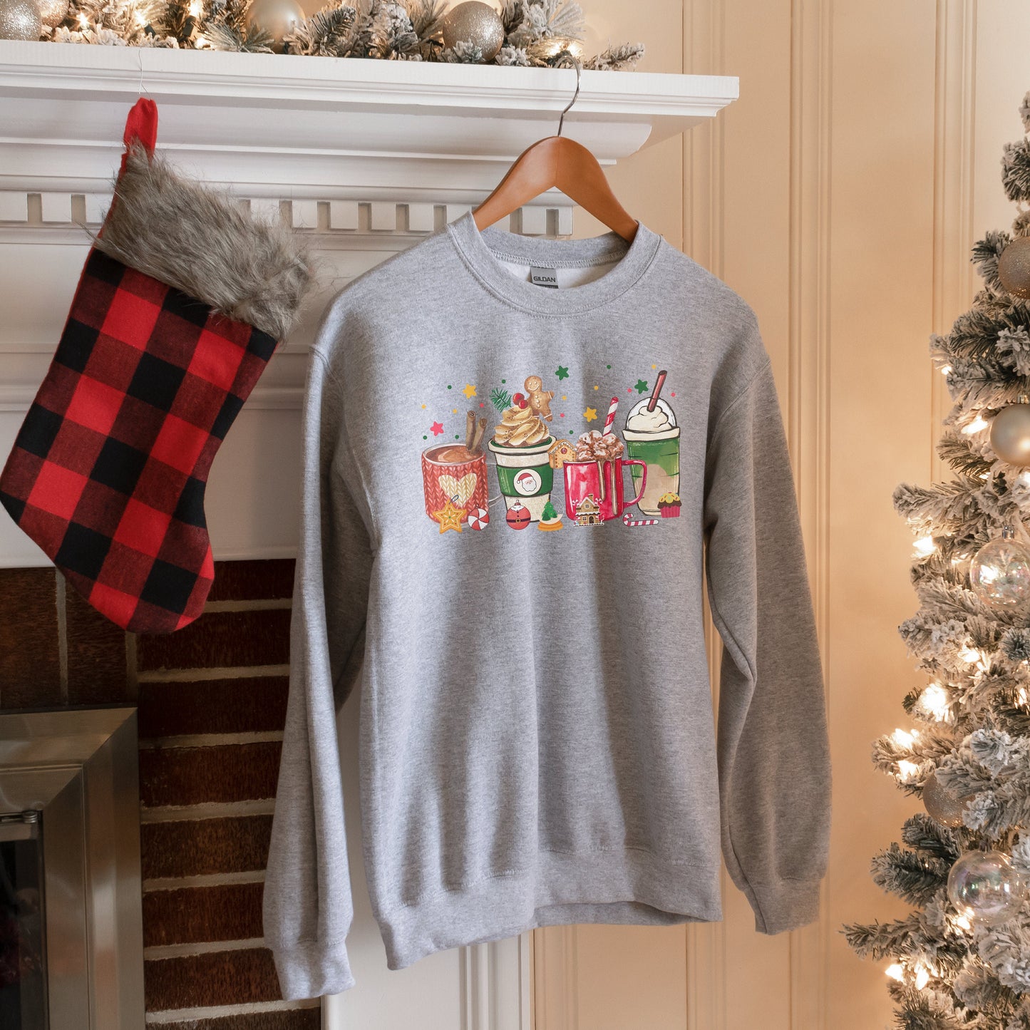 Christmas Coffee Sweatshirt | Ugly Sweater Christmas Sweater | Coffee Lover | Christmas Sweater| Xmas Sweater | Mom Christmas Sweater