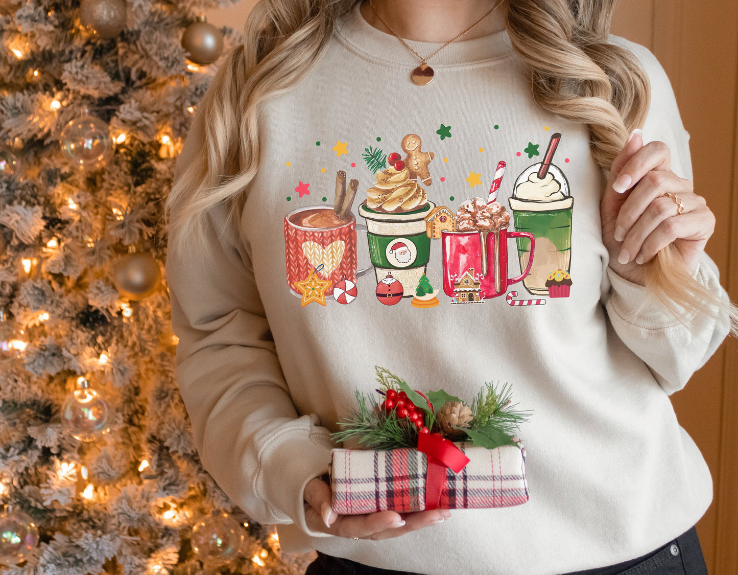 Christmas Coffee Sweatshirt | Ugly Sweater Christmas Sweater | Coffee Lover | Christmas Sweater| Xmas Sweater | Mom Christmas Sweater