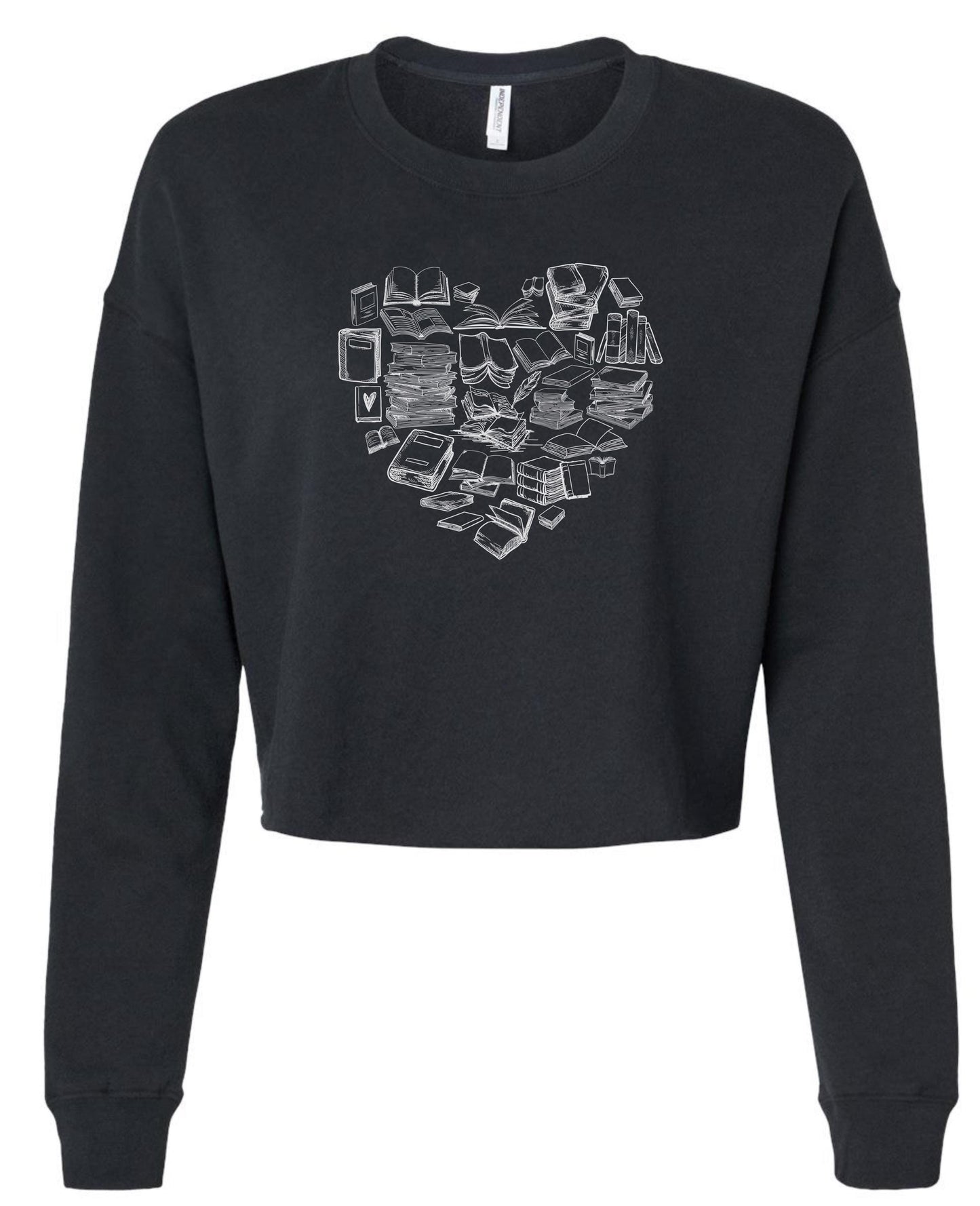 Book Lover Cropped Sweatshirt