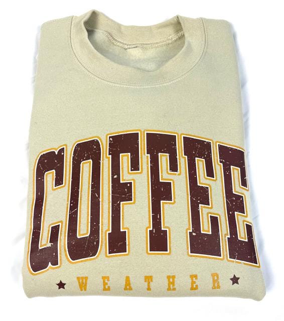 Bookish Coffee Weather Sweater