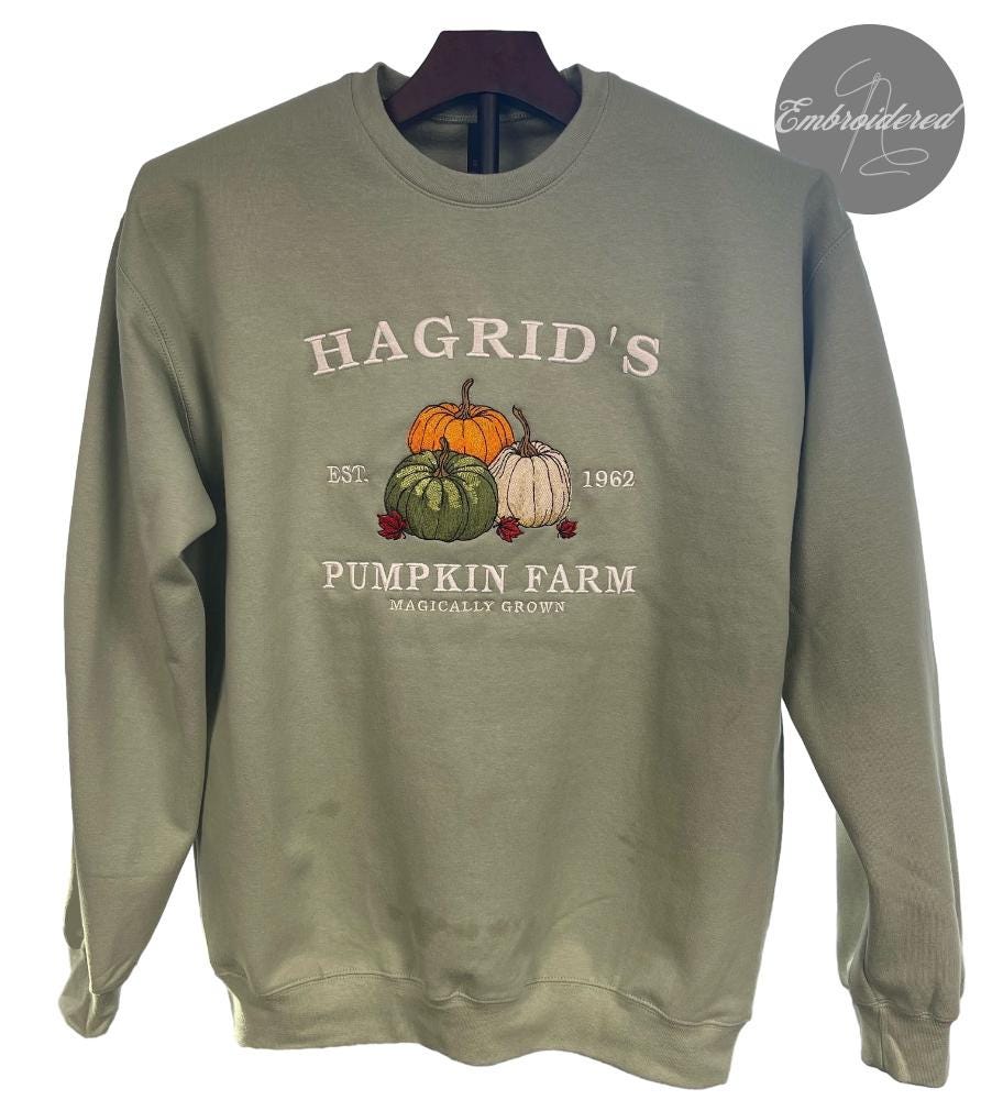 Bookish Embroidered Pumpkin Farm Sweater